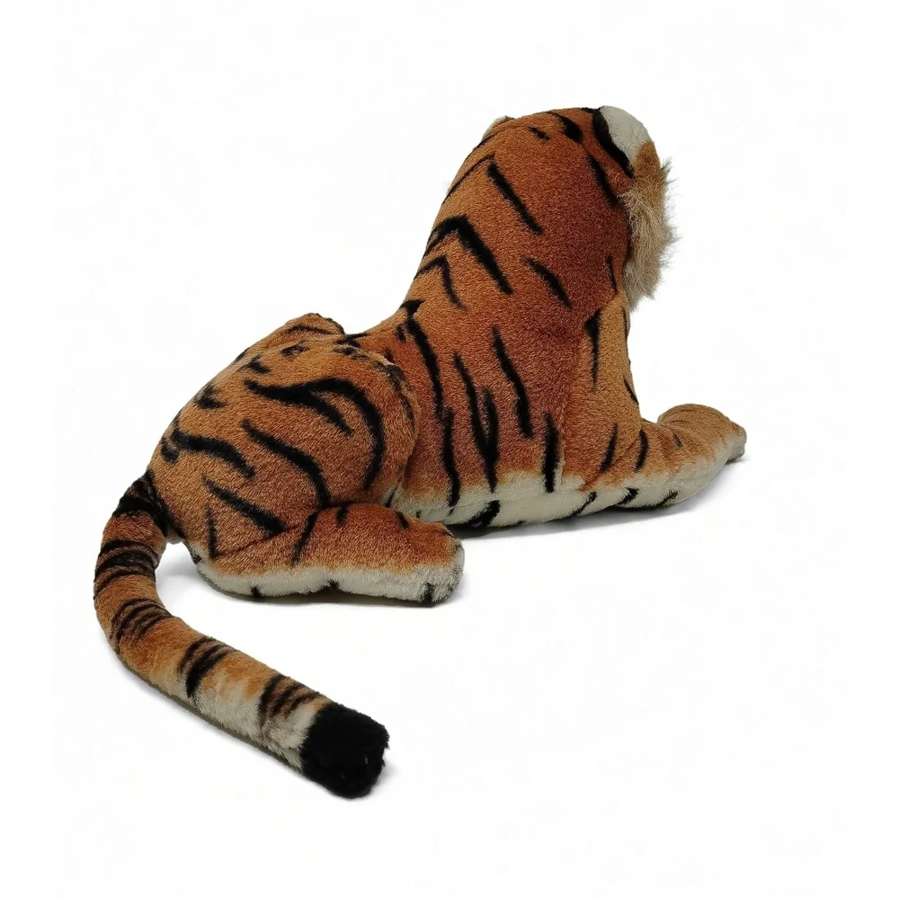 Realistic Tiger Plush 20 Inch Large Stuffed Animal Jungle Wildlife Toy Decor